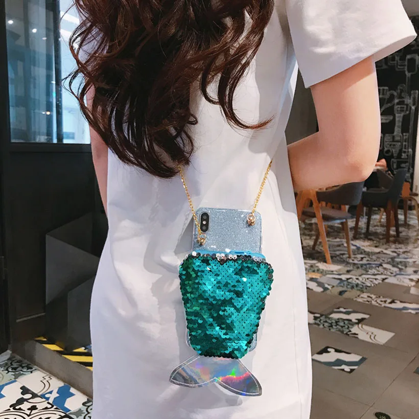 Русалки бумажник чехол для samsung Galaxy S10 5G S10 рlus Lite S10E S7 край S8 S9 Plus Note 10 Pro 9 8 5 4 3 M10 M20 M30 A40S крышка - Цвет: lan