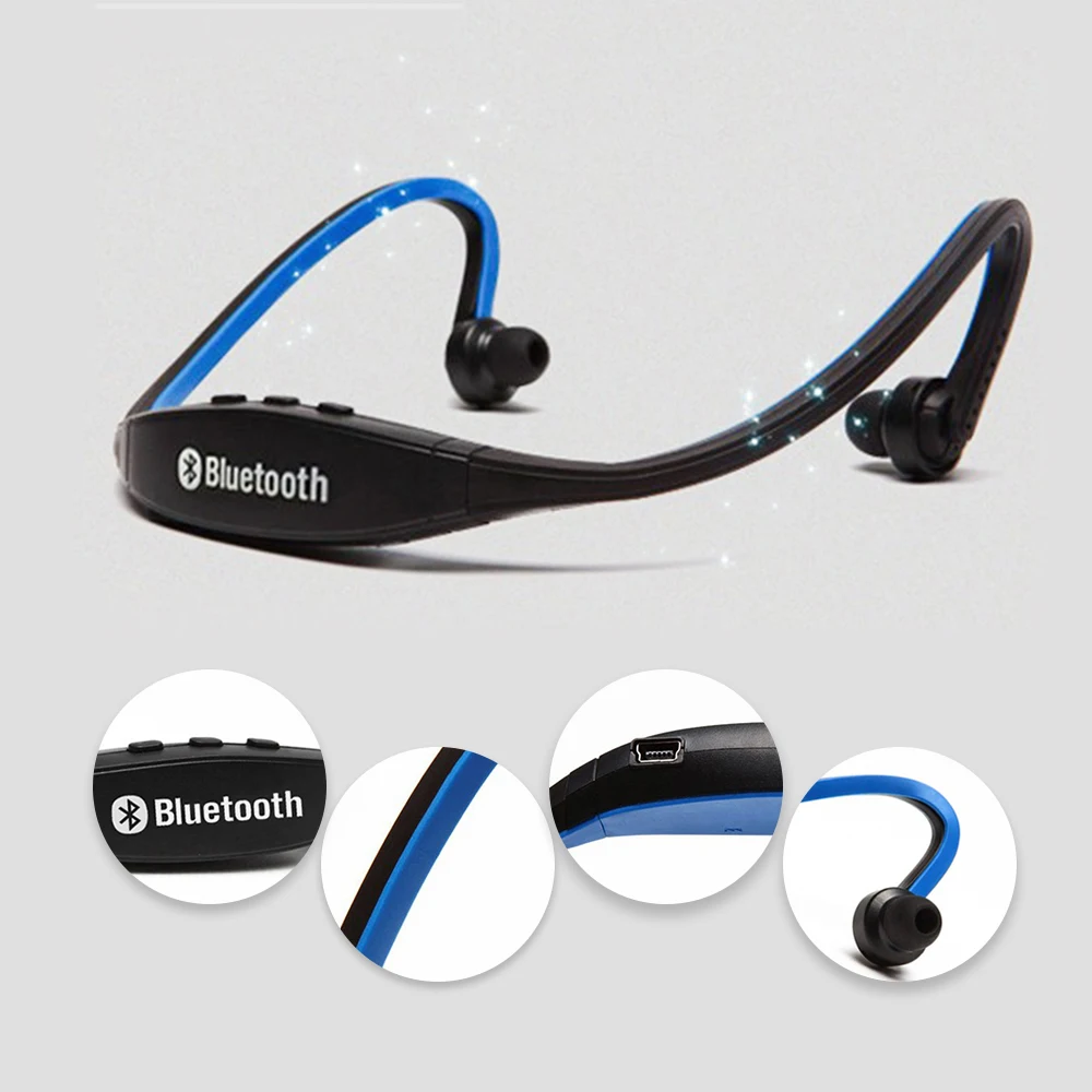 S9 Bluetooth наушники беспроводные Спортивные Bluetooth наушники Поддержка TF/SD карты микрофон для iPhone huawei XiaoMi телефон