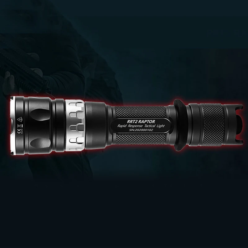 구매 JETBeam-RRT2 SST70 2080LM 최신 LED 강력한 전술 손전등, 322m 미니 토치 사냥 캠핑 서치라이트 토치 랜턴
