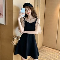 black suspender skirt female summer 2021 new sexy strapless waist slimming dress skirt long dress female summer dress