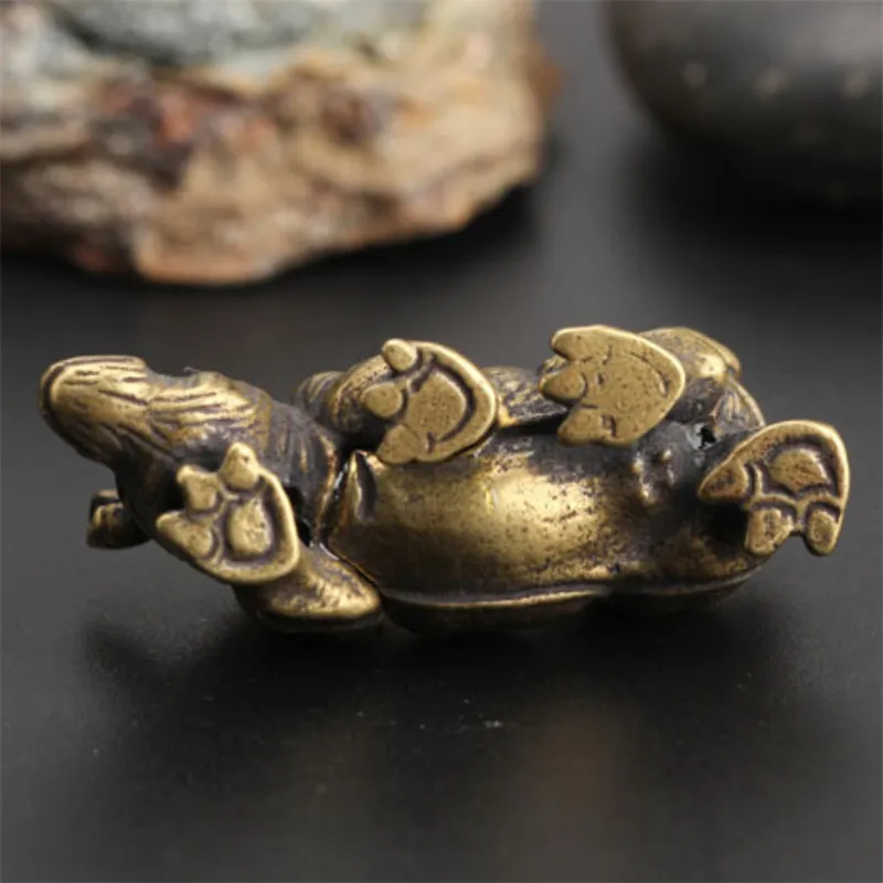 Медный носорог ручной работы украшение для дома подарок офисный стол фигурки