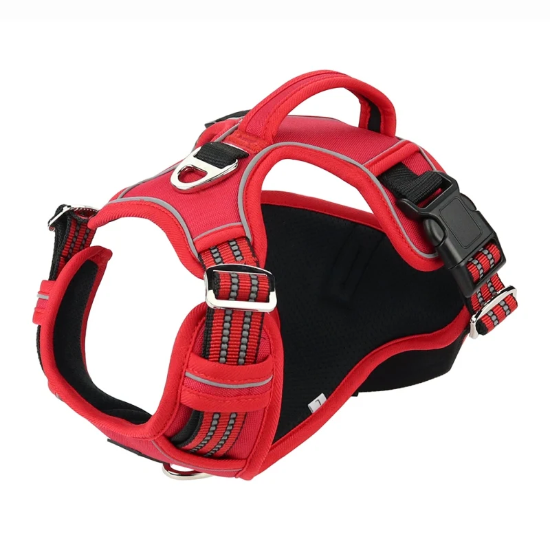

Dog Explosion-proof Harness Vest Adjustable Soft Breathable Dog Harness Mesh Vest Harness for Dogs Cat Chest Strap Harnesses