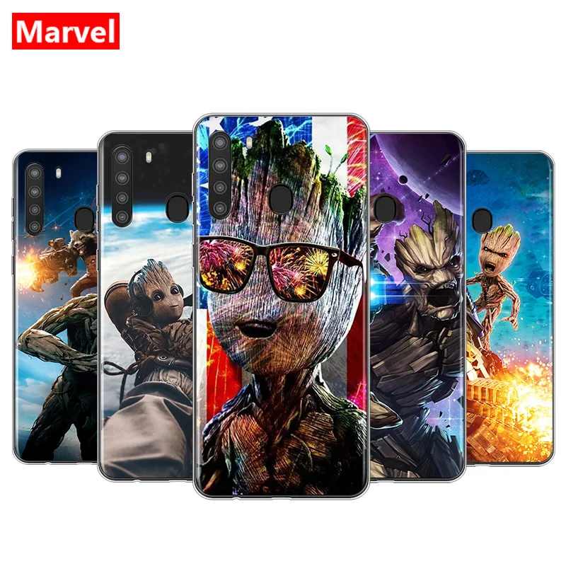 

Marvel Avengers Super Hero Groot for Samsung Galaxy A90 A80 A70S A60 A50 A40 A30 A20 A10E A2 A3 Core TPU Silicone Phone Case