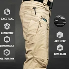 Брюки-карго мужские водонепроницаемые, эластичные штаны в стиле милитари, с несколькими карманами, брюки для бега, тактические