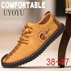 Туфли мужские из натуральной кожи, дышащие, на мягкой подошве, повседневные брендовые мокасины ручной работы, большие размеры 12, черные, лето