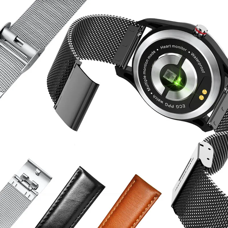 Новинка 2020 Модные Смарт часы с ЭКГ ФПГ электрокардиографом пульсометр