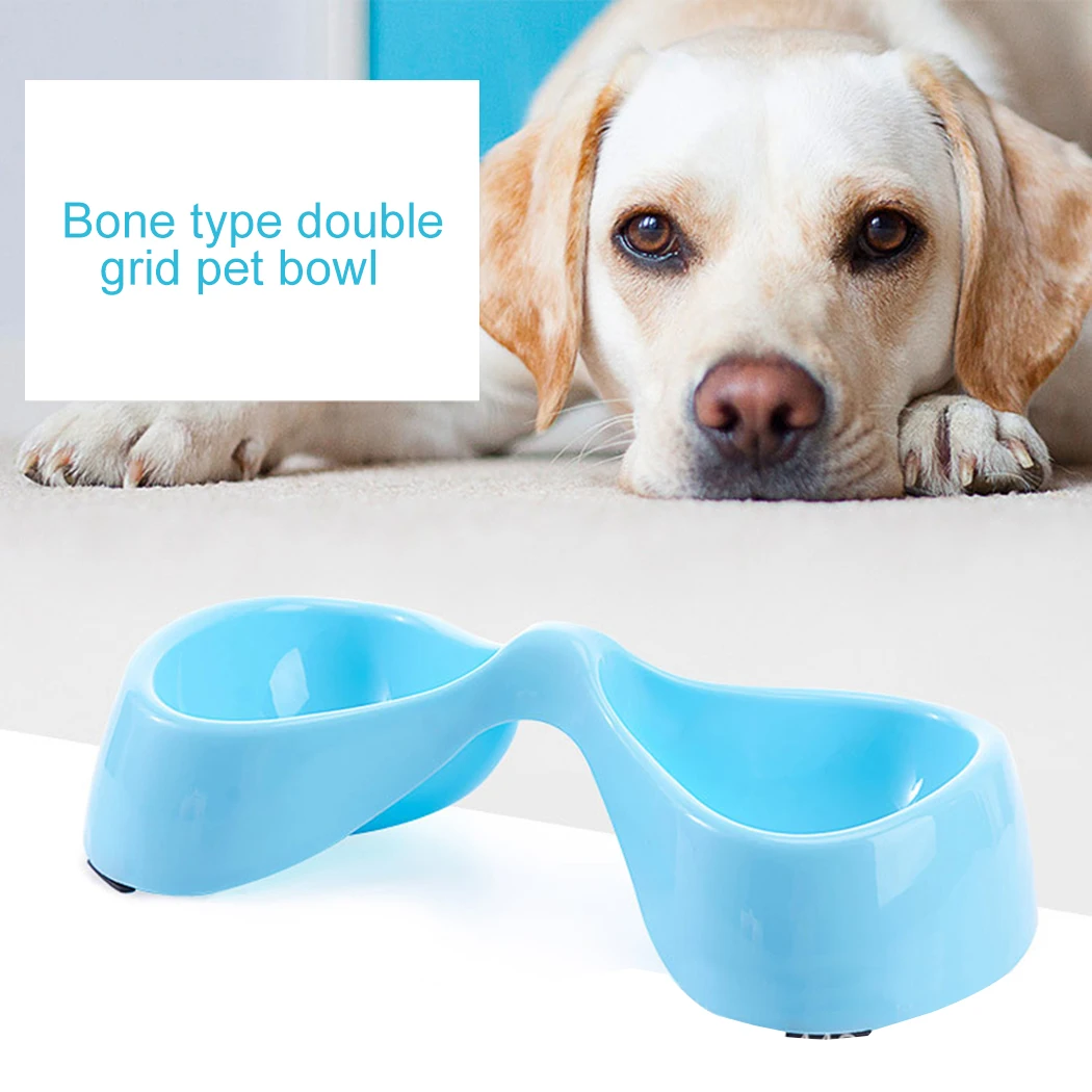 Legendog двойная миска для домашних животных с бантом креативная пластиковая еды