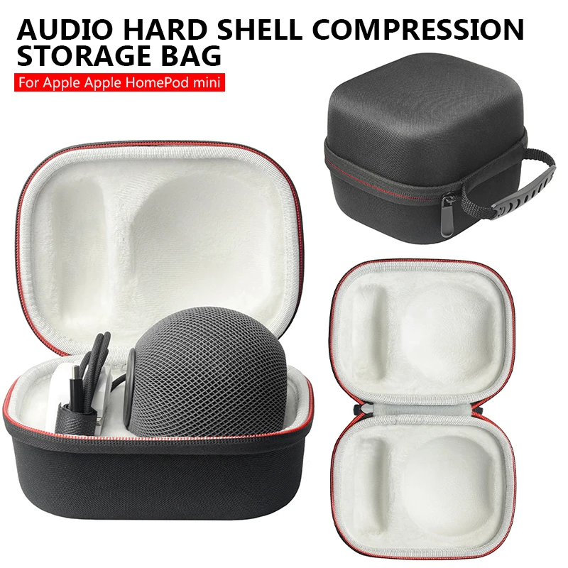 

For Apple HomePod Mini Case Portable Speaker Case EVA Storage Bag for HomePod Mini Protective Hard Shell Speaker Accessories