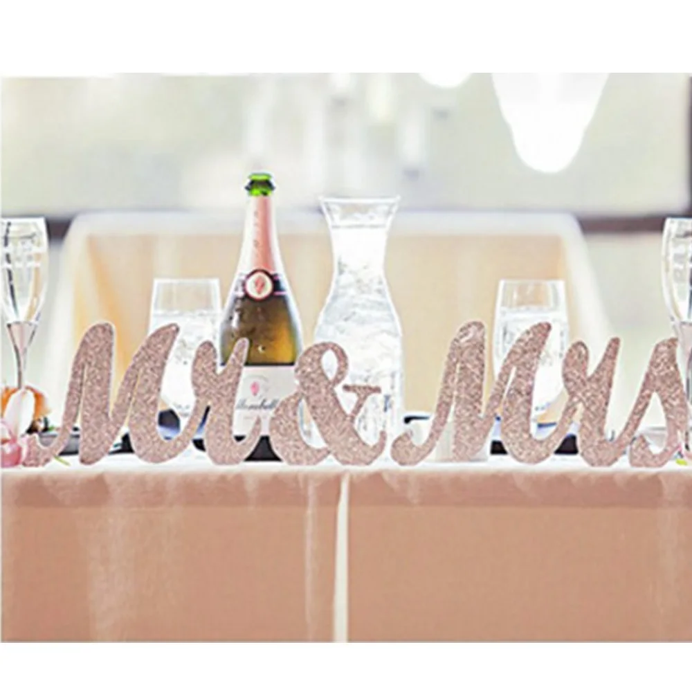 2019 Новая горячая Распродажа Mr & миссис знак для свадебной фотосъемки с Таблица