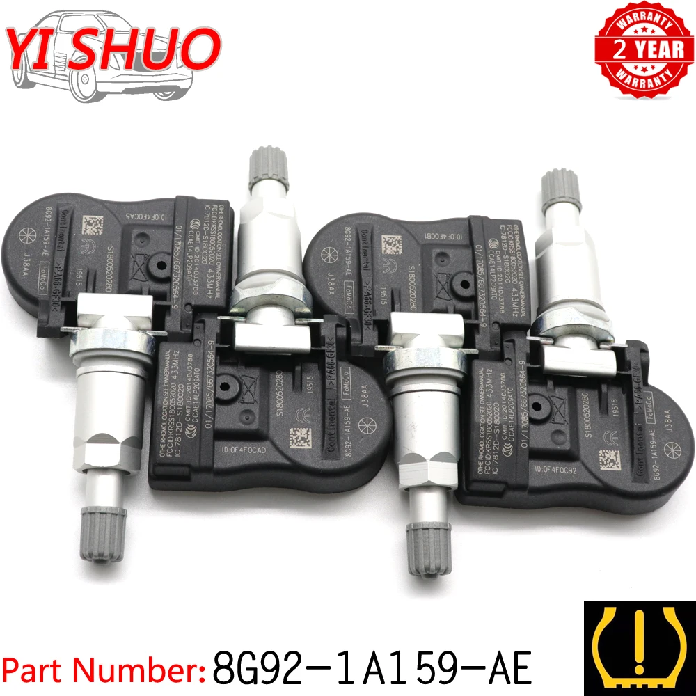 Датчик давления в шинах TPMS 8G92-1A159-AE для Ford Mondeo Galaxy S-Max Volvo V60 S80 Land Rover Mazda CX-3 Peugeot 207