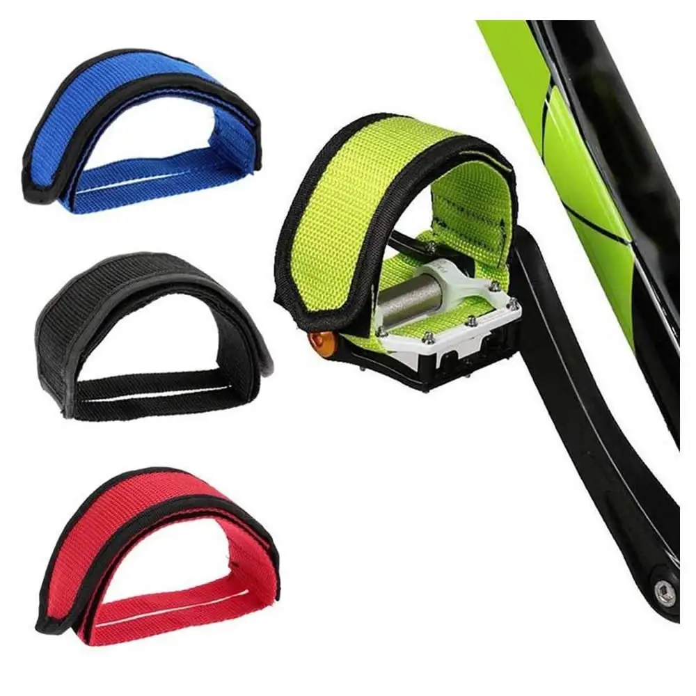 2 шт. ремни для педалей велосипедные педальные зажимы пальцев клейкая лента