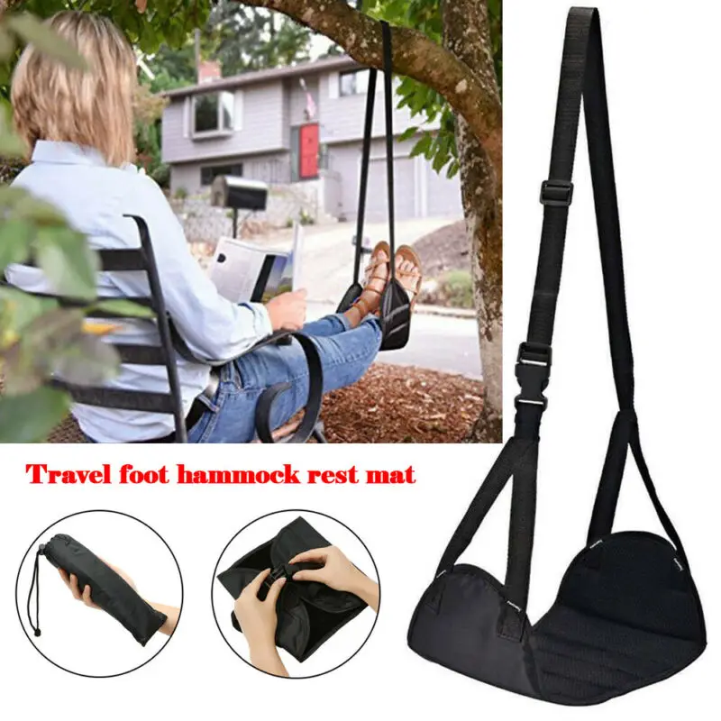 Universal Travel Pillow Foot Rest Footrest Hammock Carry Flight Leg Hanging Pad | Дом и сад