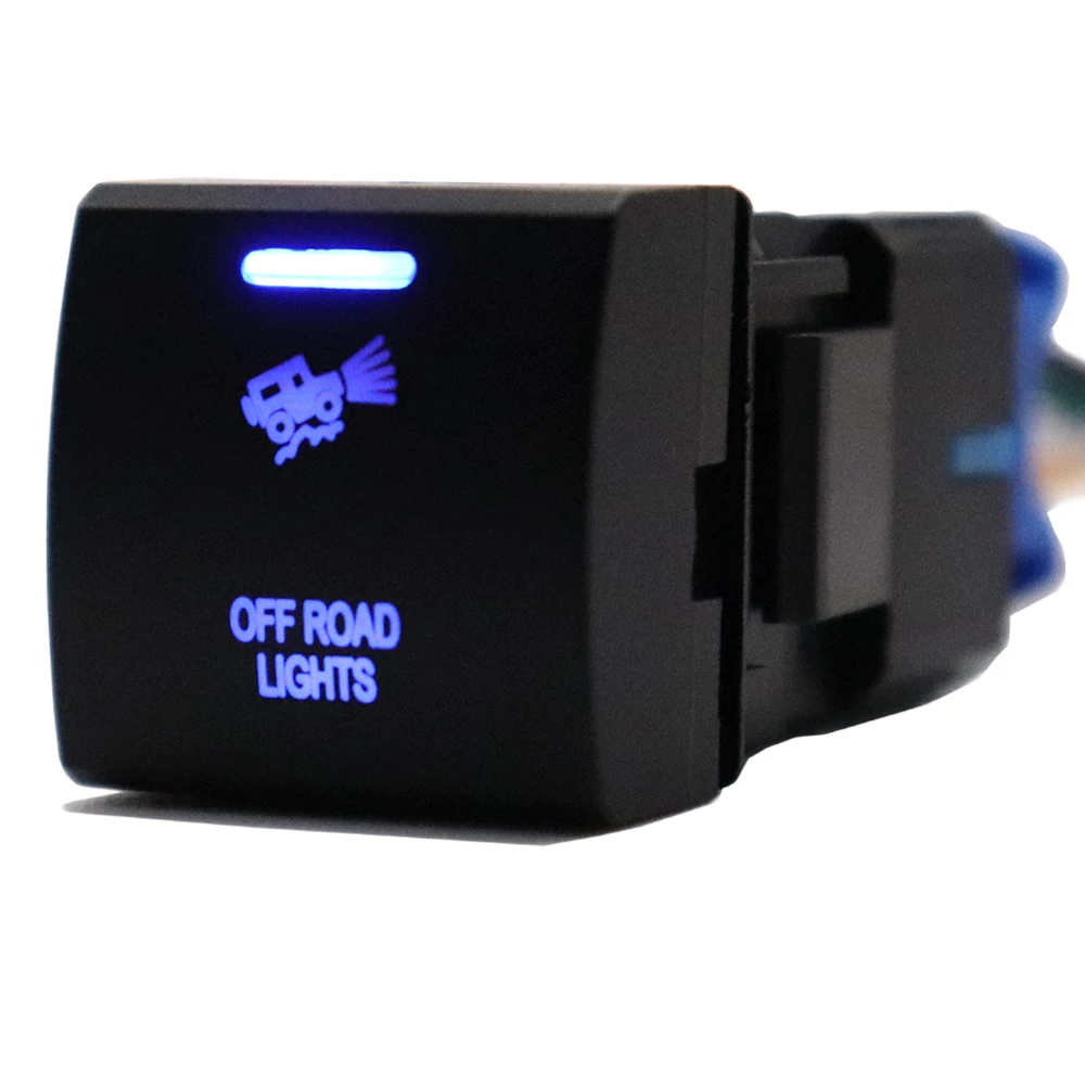 Светильник для внедорожника 12 В кнопка включения и выключения синий светодиод