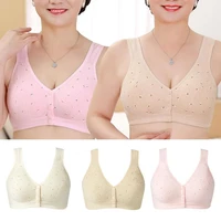 cotton front close bralette size 36 46 b c d cup big size bra large size middle age women everyday wear comfortable soft