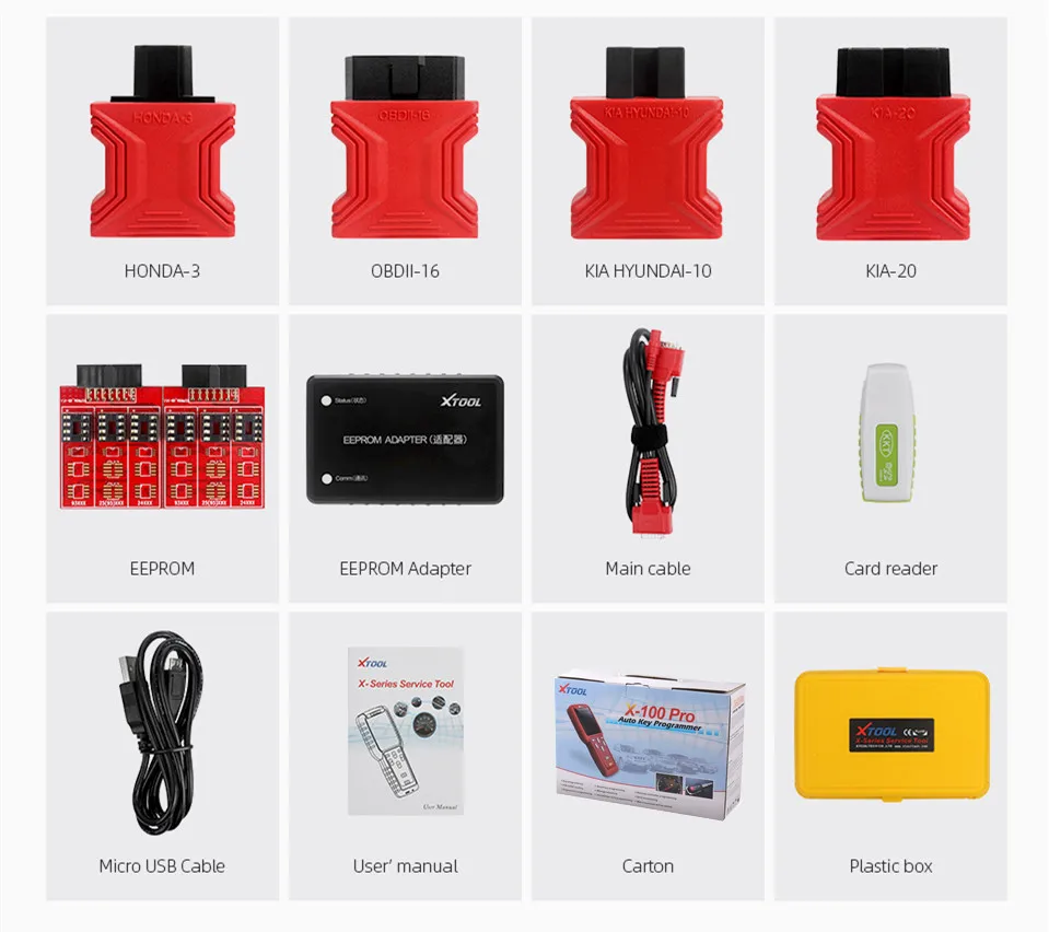 Новое поступление высокое качество X100 Pro OBD2 авто ключ программист/регулировка