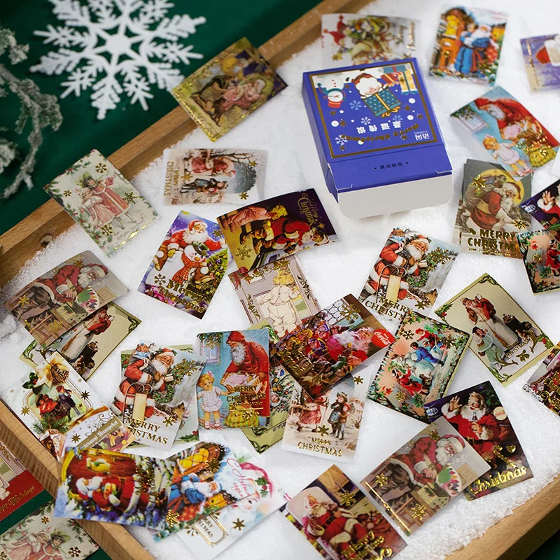 

50 pcs Christmas Stickers Gift Sealing Decor Diary Scrapbooking Stickers Festival Birthday Party Gift Decorations Labels Sticker