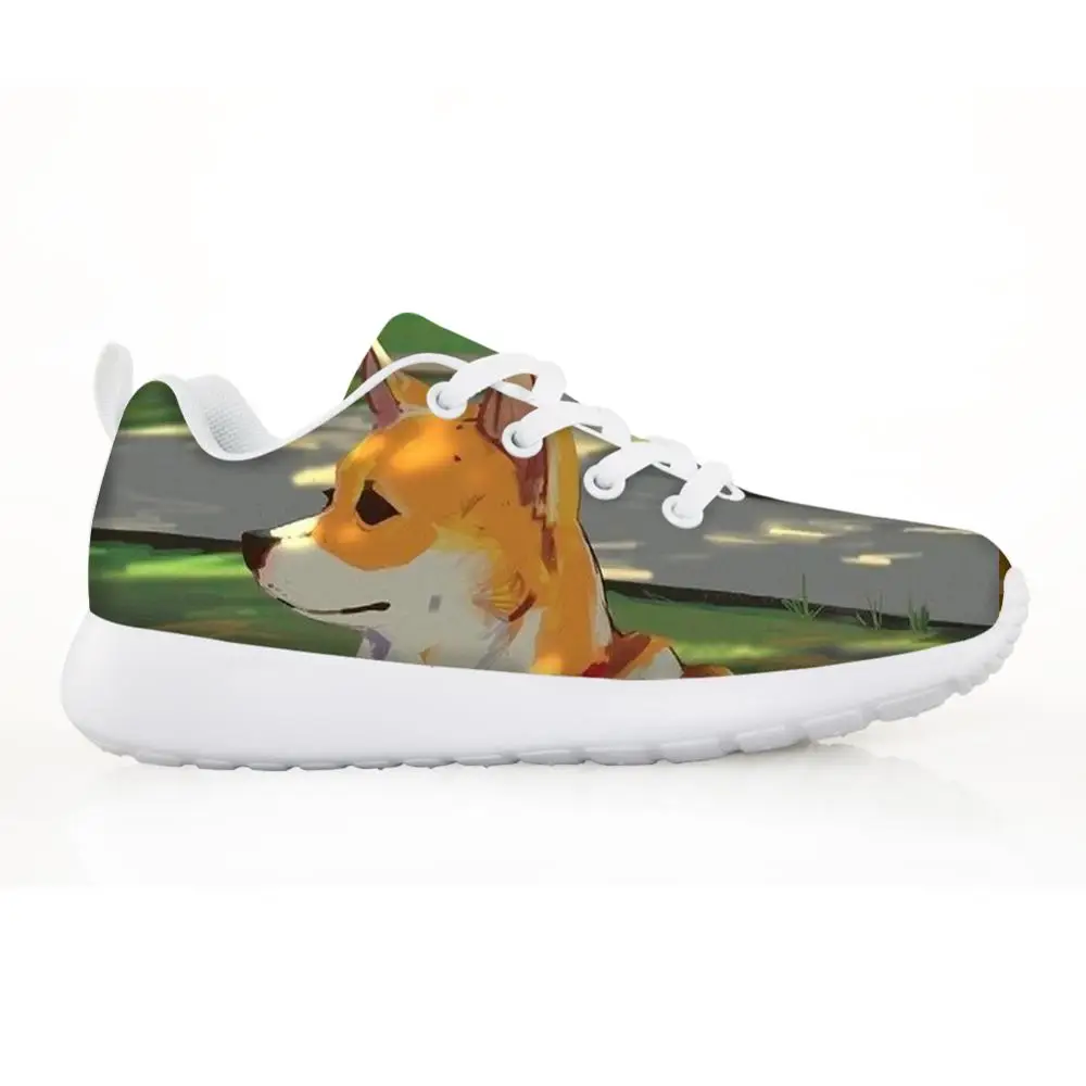 Детская обувь Corgi 2020 дышащая на шнуровке модная удобная повседневная с