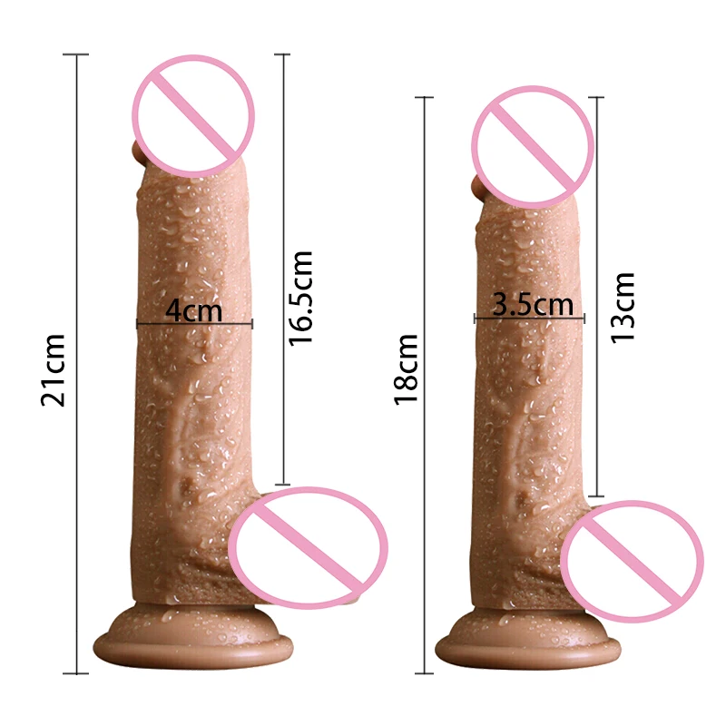 Силиконовый реалистичный огромный вибратор HEYIYI вибрирующий большой