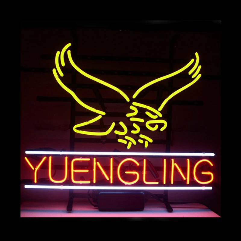Неоновая вывеска Yuengling Lager Eagle изготовленная на заказ ручная работа Настоящая
