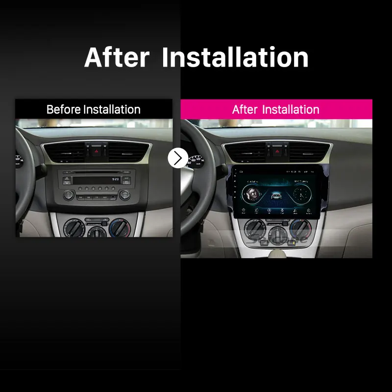 Seicane 10," Android 8,1 сенсорный экран радио Bluetooth gps навигационная система для 2012- NISSAN SYLPHY управление рулевым колесом