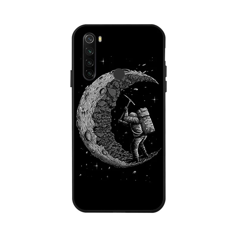 Case for Xiaomi Redmi Note 11 Cover Xiaomi Poco X3 Pro X4 F3 F4 GT Redmi Redmi Note 10 8 9 9S 10S 9A 9C Space Moon Phone Funda