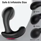 10 скоростей анальный экспандер вибрирующий Анальная пробка, беспроводной дистанционный вибратор анальный дилатадор массаж простаты надувной фаллоимитатор секс-игрушки.