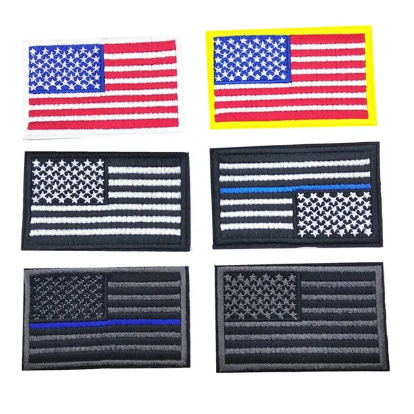 1 шт. 8 0*5 0 см американские нашивки США Флаг вышитые наклейки термоклейкие для
