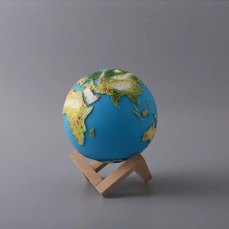 3D печать лампа Луна земля 16 цветов Изменение светодиодный ночник для украшения