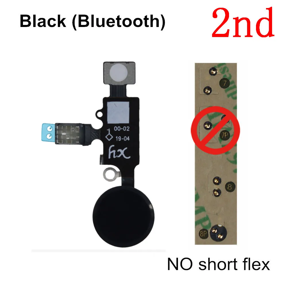 AYJ без Bluetooth Универсальная Кнопка hx Home Flex для iPhone 7 8 Plus функция возврата конечное решение Черный Белый розовое золото JC - Цвет: Black-Bluetooth