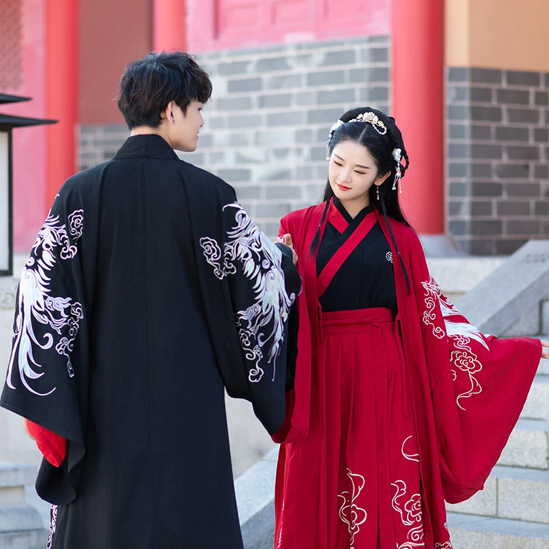 Hanfu мужские/женские Китайские Древние Традиционные китайские Комплекты Одежда