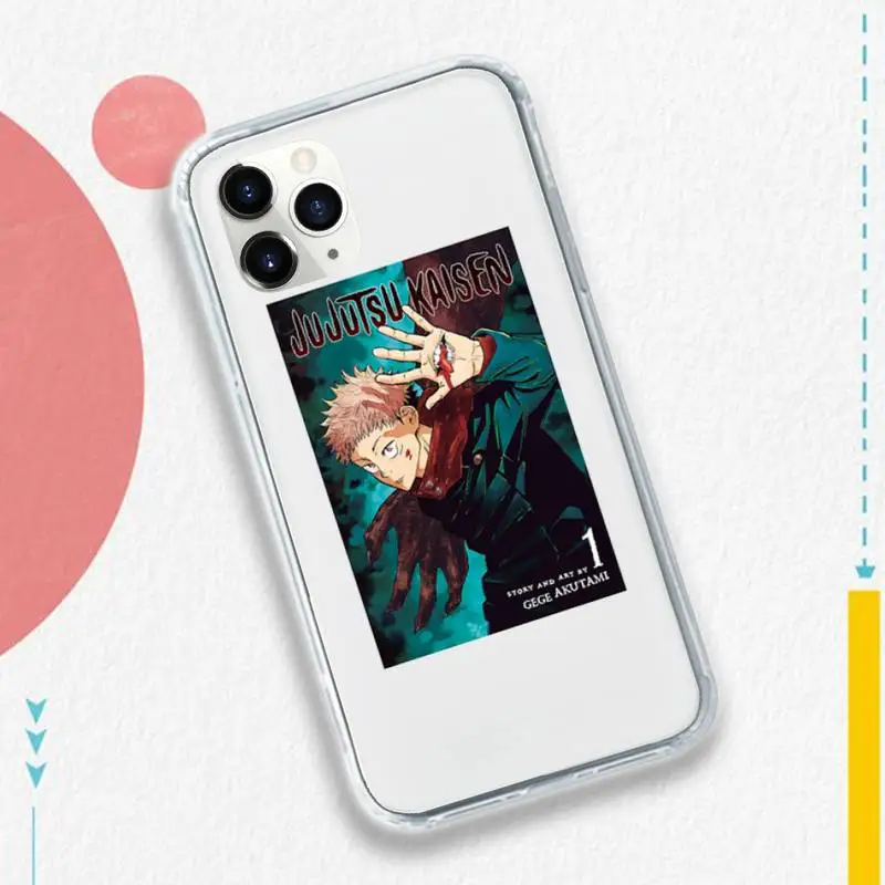 

Jujutsu Kaisen Satoru Gojo anime Phone Cases Transparent soft For iphone 5 5s 5c se 6 6s 7 8 11 12 plus mini x xs xr pro max