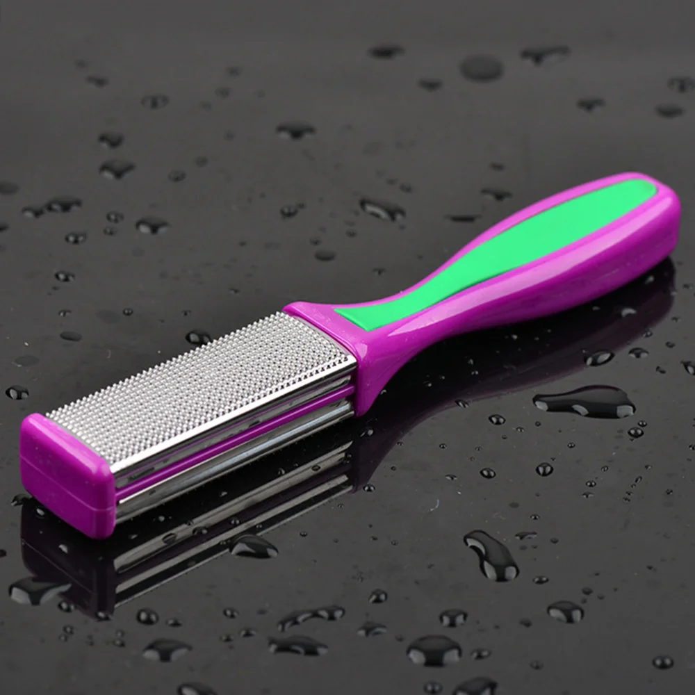 

Dead Skin Remover Stainless Steel Feet Files Pedicure Scrubber Rasp Dual Sided for Exfoliates Removes Hard Skin XXS (Random Colo