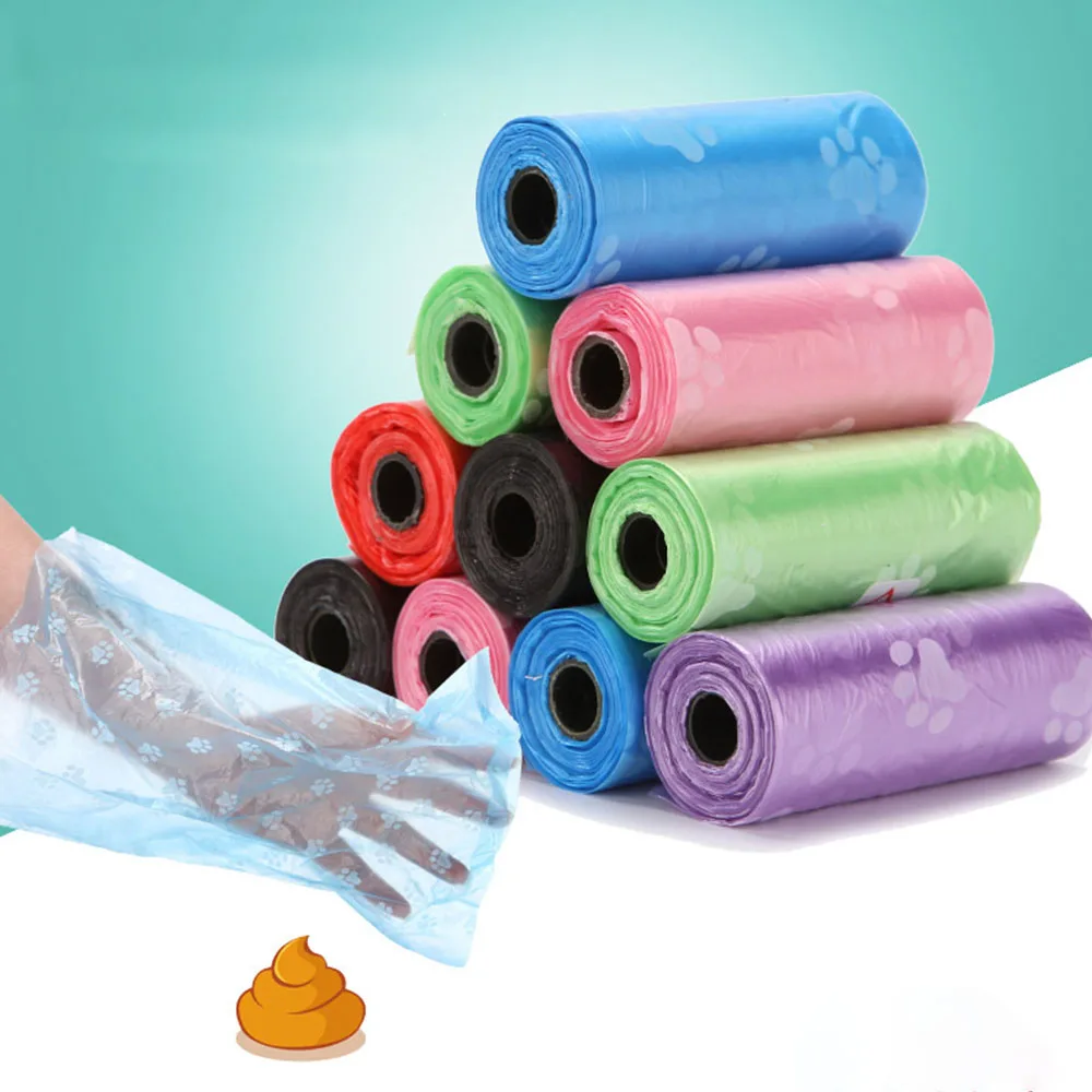 

Pet Dog Poop Bags Dispenser Collector Scoop Holder Puppy Cat Pooper Scooper Bag Small Rolls Outdoor Clean Pets Supplies
