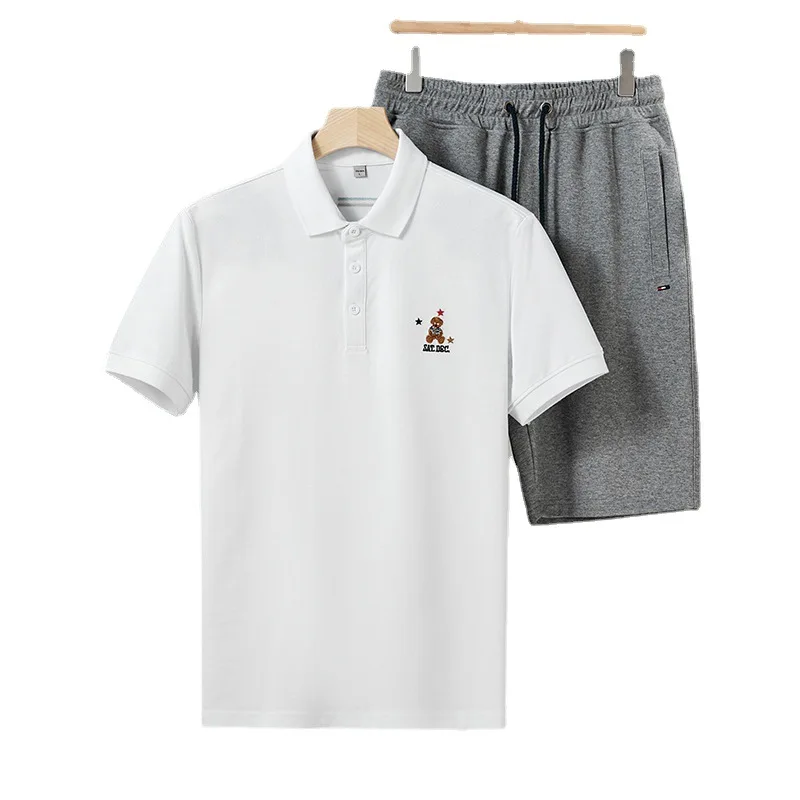 

2021 Short-sleeved Summer Golf Loose Leisure t Black and White Golf t-shirt