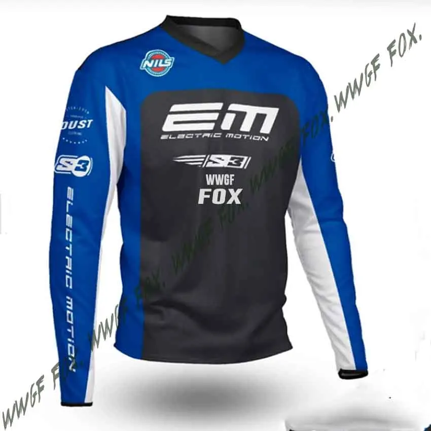 Новинка 2021 Мужская Джерси для команды с длинным рукавом мотокросса мужская майка
