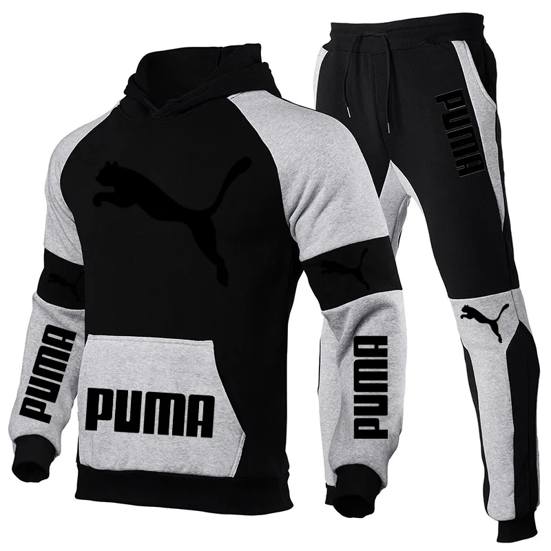 

New Fall/Winter Men's Suit Hoodie + Pants PUMA Sportswear Sportswear 2021 Brand Sportswear P003