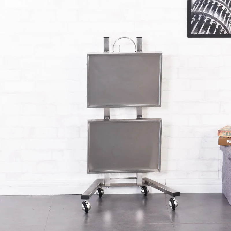 Простые парикмахерские тележки из нержавеющей стали коляска для салона красоты