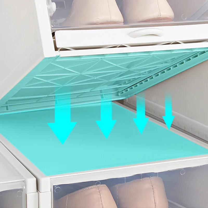 Ящик для обуви большого размера 33 5*25 8*18 3 см прозрачная складная коробка хранения