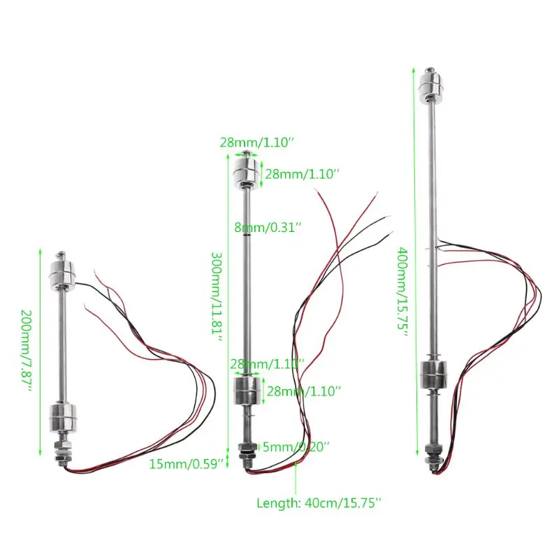 Stainless Steel Float Switch Tank Liquid Water Level Sensor Double Ball Pool Flow Sensors L4MB | Инструменты