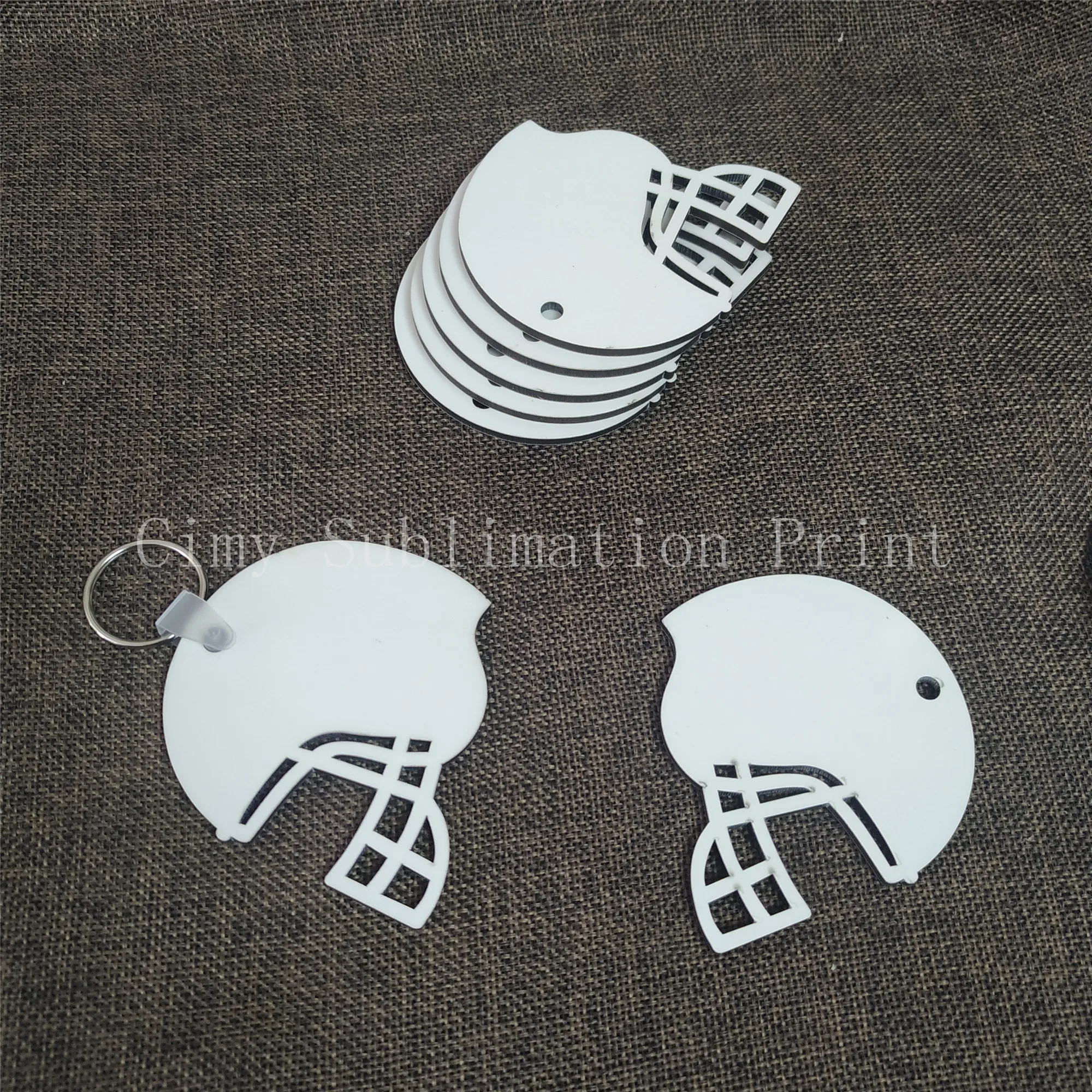 20 шт./лот пустые сублимированный МДФ кольца для ключей бирки связки DIY подарочная