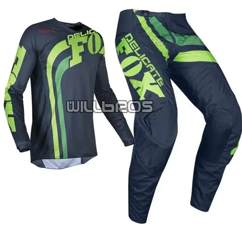 Green MX 180 Cota Red Jersey& Pant мотоцикл MTB велосипед MX набор внедорожных передач для мотокросса - Цвет: Green