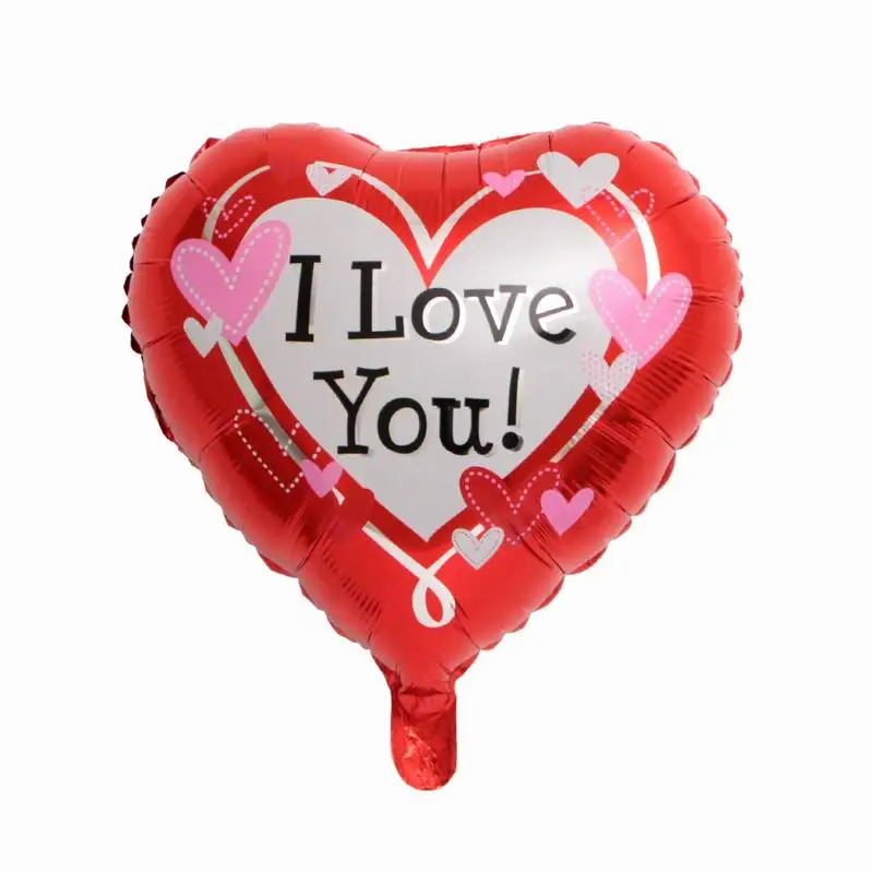 18 дюймов 10 шт. воздушные шары в форме сердца надувной воздушный шар из фольги