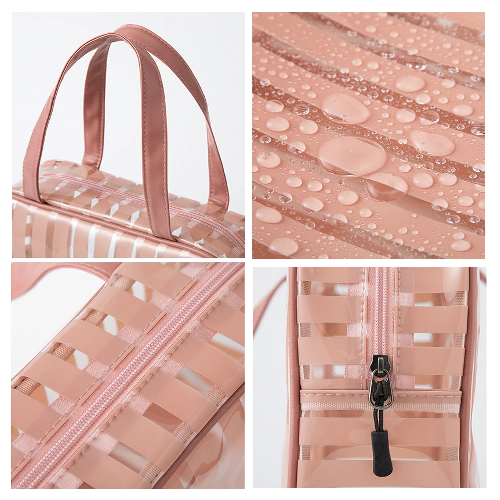 2 шт./компл. ПВХ сумка для плавания прозрачные сумки в полоску Прозрачные Пляжные