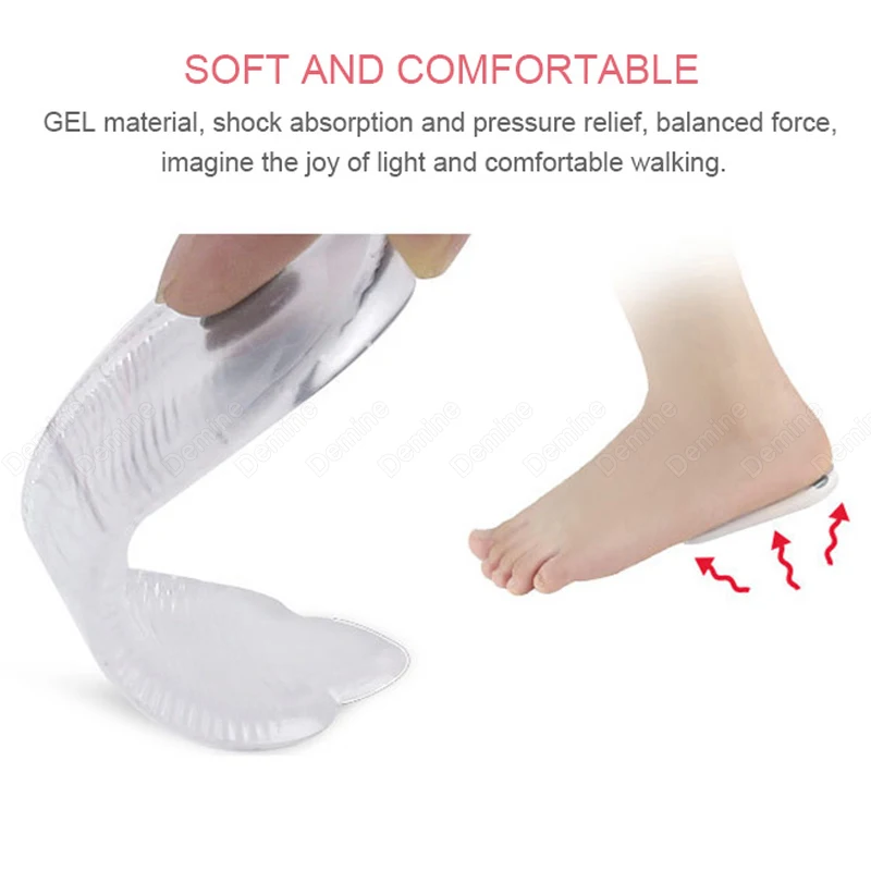 Силиконовая Магнитная терапия ортопедические стельки для O/X образную кривизну