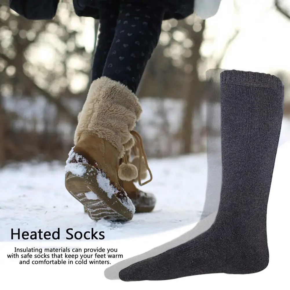 

Electric Heated Socks USB Rechargeable Unisex Outdoor Sports Socks Winter Warm Socks For Cycling Hiking Camping Ski Skate Travel