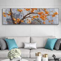 retro canvas paintings persimmon wall art prints poster chinese style living room decor decorative paintings wall home decor