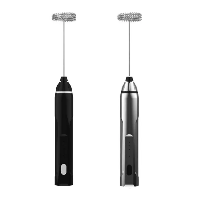 USB Перезаряжаемый молочный пенообразователь миксер 2 венчик ручной 3-скоростной |