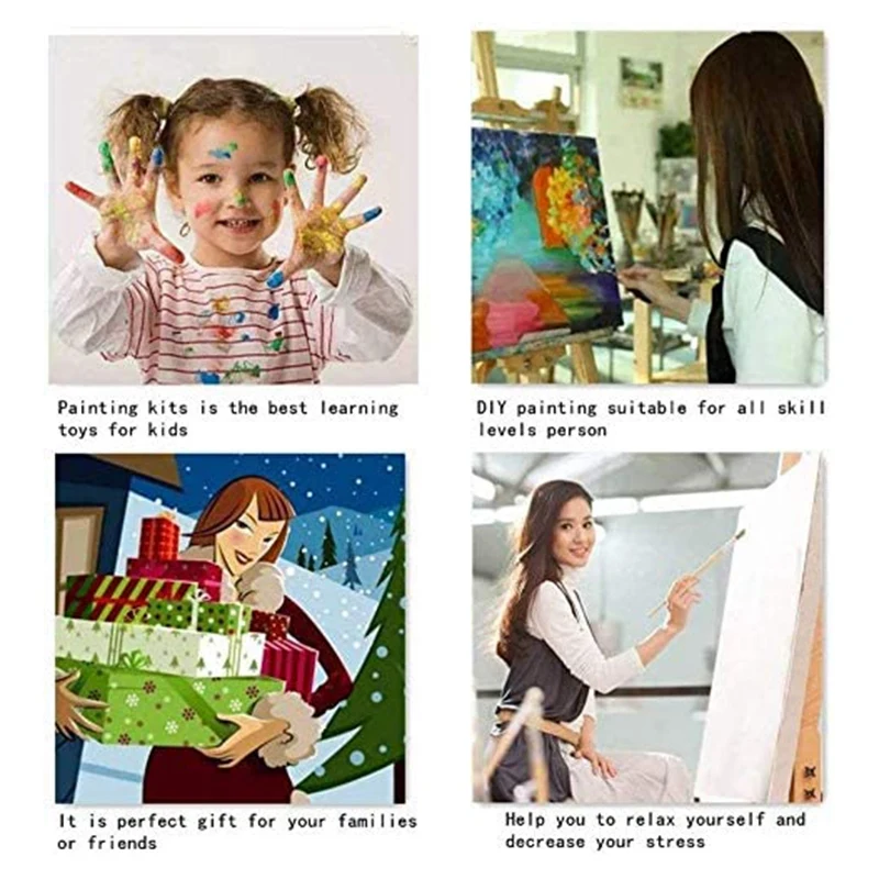 Набор для рисования по номерам на холсте взрослых 16 х20 дюймов набор акриловыми