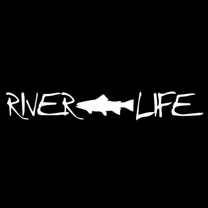 

Fly Fishing River Life Trout Fishing Car Sticker Vinyl Decal Waterproof and Scratch Resistant 18cm*3cm