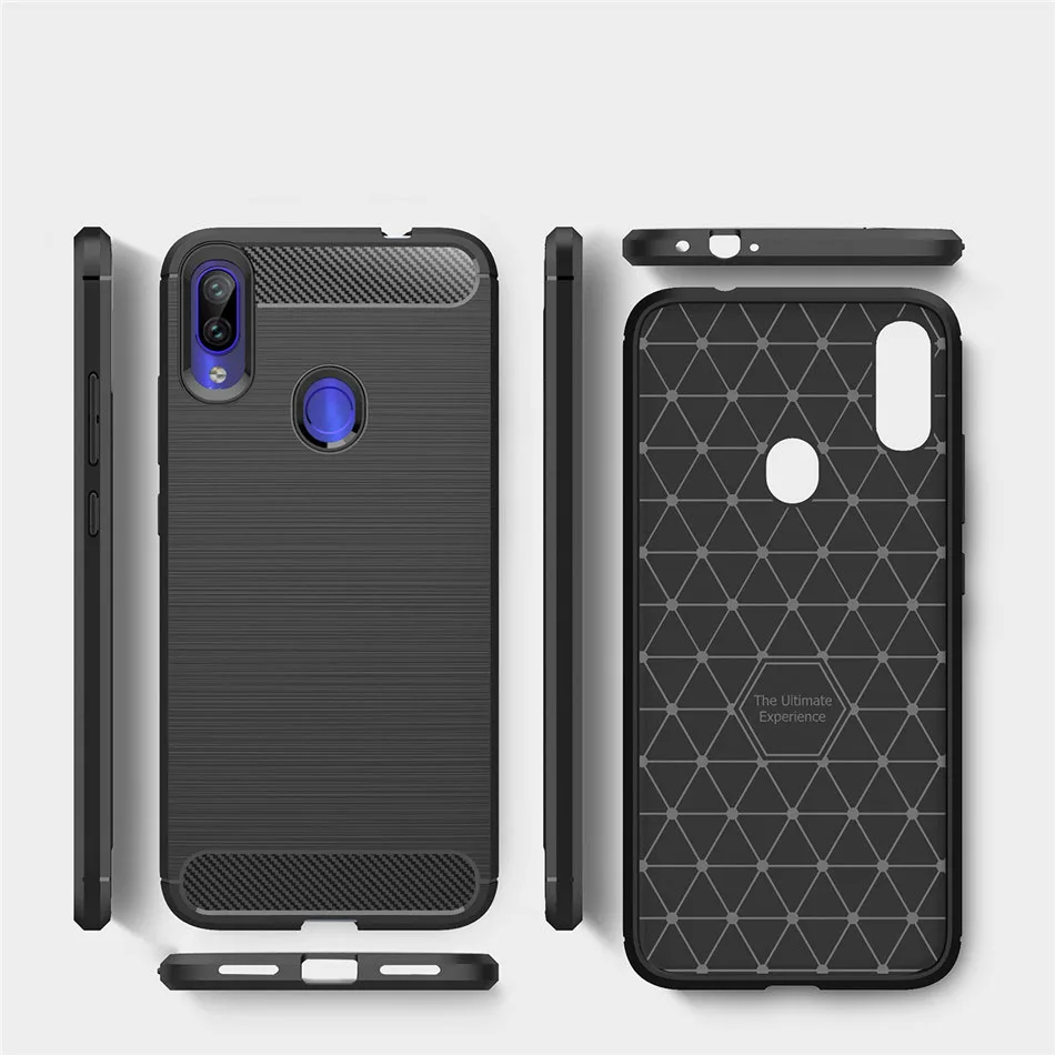 Силиконовый чехол для Xiaomi Redmi Note 7 6 5 4X Redmi 7A 7 6A 5A 4X5 плюс 6 Pro углеродное волокно кисть TPU чехол для телефона Redmi Note 7 Чехол для мобильного телефона